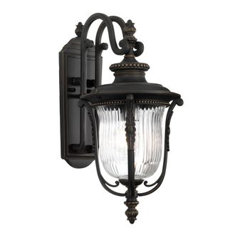 Netlighting Luverne 1 Light Medium Outdoor Wall Lantern Bronze IP44 E27