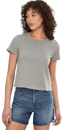 Splendid Louisa Short Sleeve T-Shirts Womens Clothing Eucalyptus : LG (Womens 10-12), Cotton