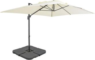 vidaXL Sombrilla De Jard&iacute;n Con Base Port&aacute;til Arena Vidaxl
