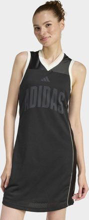 adidas Shirtkleid ADIDAS SPORTSWEAR STADIUM MESH DRESS, Damen, Gr. XXL, N-Gr, schwarz, crystal linen, sanftes wei&szlig;, Obermaterial: 100% Polyester, Kleider Shi