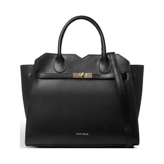 Marc Ellis Tote Bags, female, Black, Size: ONE SIZE Antilia Twist-lock Tote Bag