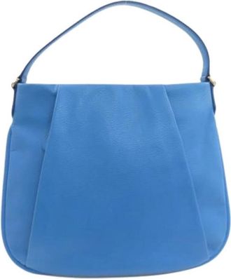 Bally Pre-owned Shoulder Bag - Dames - Vintage Schoudertas - Blauw - ONE Size - Leer - Vintage