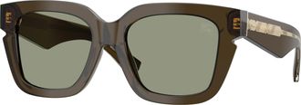 Burberry Green Square Ladies Sunglasses BE4453 3010/2 54