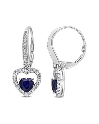 Rina Limor 14K 1.49 Ct. Tw. Diamond & Gemstone Heart Earrings