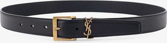 Saint Laurent Cintura Cassandre in pelle - SAINT LAURENT - gender_Man