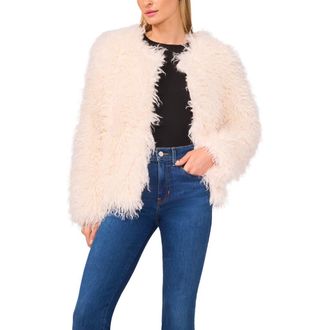 Halogen Faux Fur Jacket in New Ivory at Nordstrom Rack, Size Xx-Large