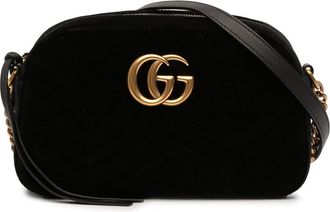 Gucci Pre-owned Gucci Small GG Marmont Matelasse Velvet Crossbody Ladies 7X3DG8BGYNZGW4YQ
