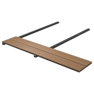 vidaXL Vidaxl Pavimento Da Deck 6 Pcs Teak Riciclato Wpc