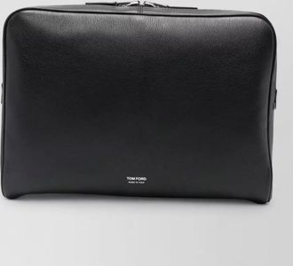 Tom Ford rectangular laptop briefcase textured finish