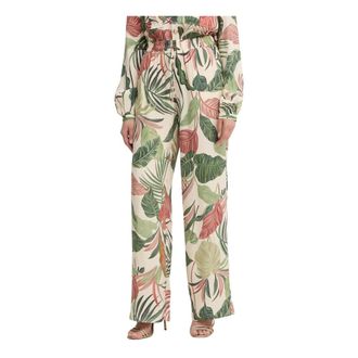 Guess Dalia Wijde Broek - Dames - Wijde Broeken - Veelkleurig - XS - Rayon - Broeken