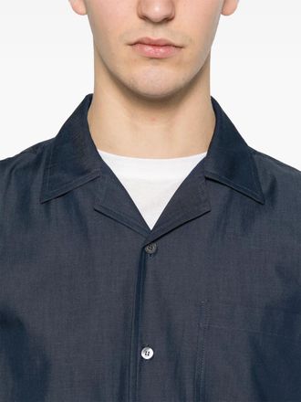 PANICALE Mens Camp-Collar Ribbed Shirt Ss26 M