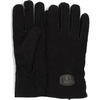 Warmbat Heren Su&egrave;de Handschoenen met Merinowol Voering - unisex - Handschoenen - Zwart - L - Wol - Accessoires