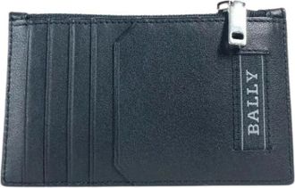 Bally Vintage, unisex, Zwart, ONE Size, Leer, Pre-owned Kaarthouder