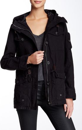 Levi's Hooded Military Jacket in Black at Nordstrom Rack, Size X-Small