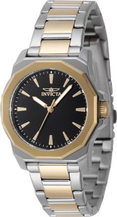 Invicta Speedway 47338 Dames Horloge - Quartz Uurwerk - Roestvrij Staal met zwarte Wijzerplaat - 34mm