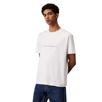 Calvin Klein Jeans Heren, Tops, Wit, Maat: XL Velours