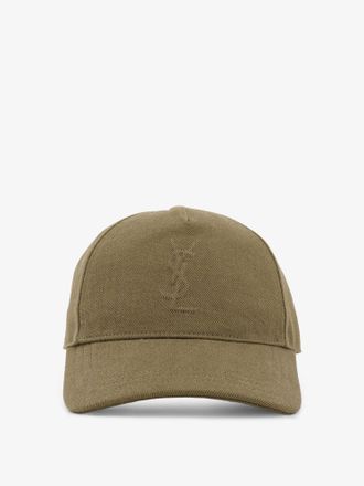Saint Laurent Cappello in denim con logo Cassandre - SAINT LAURENT - gender_Man