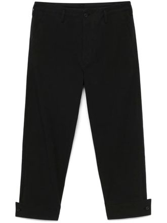 Yohji Yamamoto tapered trousers - Black