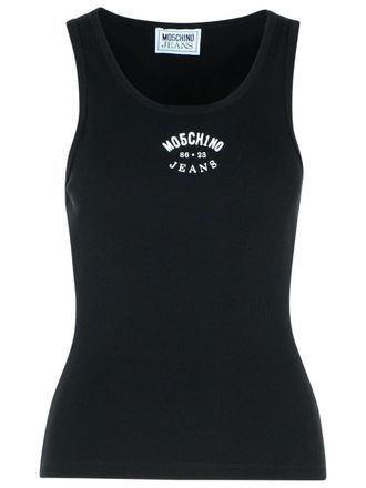 Moschino Black Cotton Tank Top