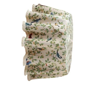 OEM Mantel Redondo Pr&aacute;ctico De Tejido Texturizado, Funda Beige B