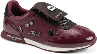 Karl Lagerfeld Minia Pins Lace Up Sneaker in Burgundy at Nordstrom, Size 9.5