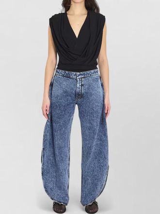 Alaia draped hooded sleeveless bodysuit