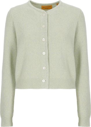 Guest In Residence Water Green Ava Cashmere-Silk Cardigan