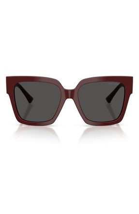 Jimmy Choo London 54mm Gradient Square Sunglasses in Cranberry /Dark Grey at Nordstrom