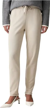 Joop Dames, Broeken, Beige, Maat: XL Katoen