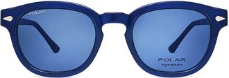 Polar 448 Clip-On Polarized 21 Mens Sunglasses Blue Size 48