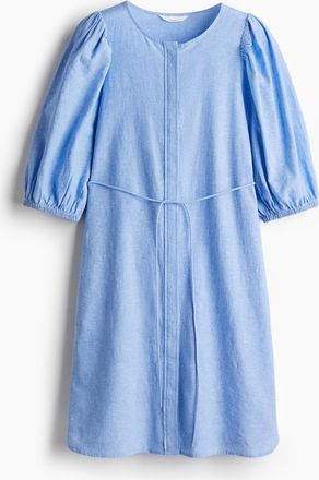 H&M Kleid aus Leinenmix - Blue