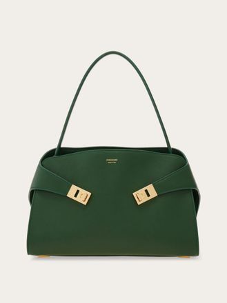 Ferragamo Women Hug soft shoulder bag (M) Green