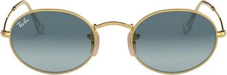 Ray-Ban Sunglasses Rb3547 001/3 M Oval Gold/Blue Gradient Unisex