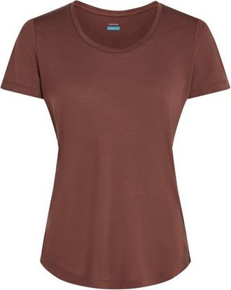 Icebreaker Merino Cool-Lite Sphere III S/S Scoop Merinoshirt für Damen | braun