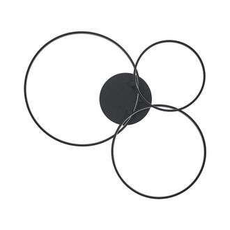 Lindby L&aacute;mpara de techo LED Negro