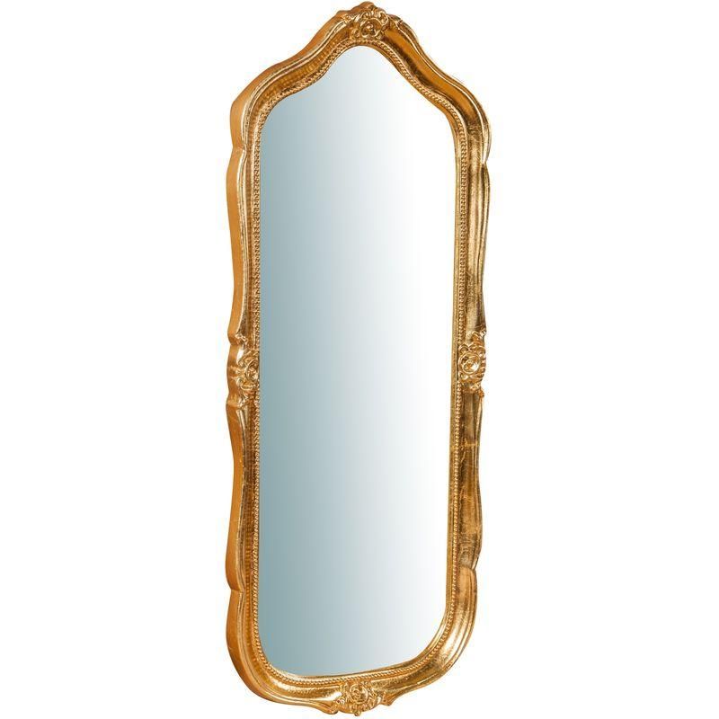 Grand Miroir Baroque Doré 64x74 Cm Made In Italy – Miroir Mural Antique Shabby Chic Rectangulaire