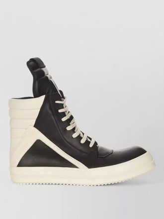Rick Owens leather geobasket high-top sneakers