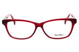 Max Mara MM5013 Rectangular Acetate Eyeglasses - Bordeaux