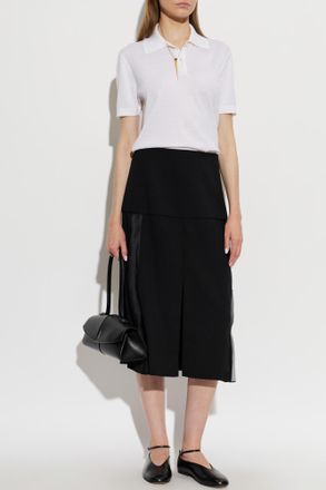 Jil Sander Skirt With A Slit, Womens, Black