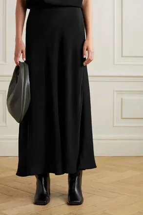 The Row Kaddu Midi Length Skirt In Black