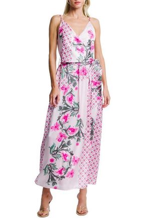 Ciebon Clillian Floral Print Faux Wrap Dress in Pink Multi at Nordstrom, Size X-Small