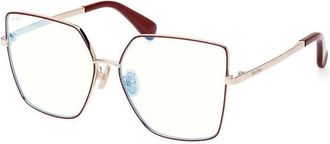 Max Mara MM5073-H-B 068 Red/Gold 60mm