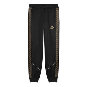 Puma Mannen King Anthem Slim Trainingsbroek (Zwart/Goud)