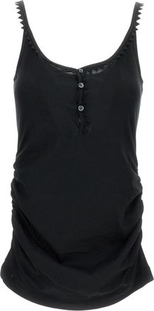 Jacquemus Round Neck Slim Fit Tank Top with Draped Effect