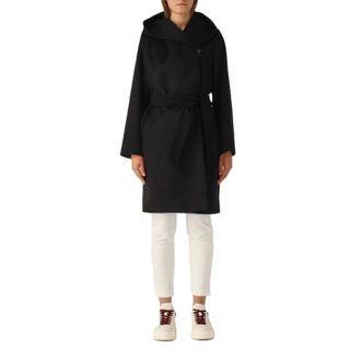 Max Mara Belted Coats, female, Blue, Size: 3XS Newmang Coat