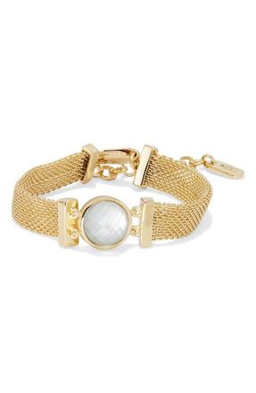 Dean Davidson Galleria Chain Bracelet in Iridescent Pearl/Gold at Nordstrom
