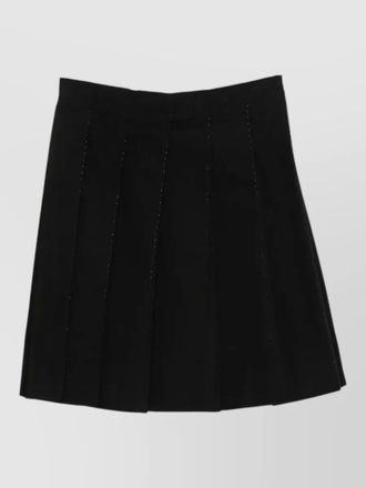 Toteme beaded a line high waist pleated skirt