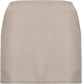 Elisabetta Franchi Korte Su&egrave;de Rok - Dames - Korte rokken - Beige - S - Su&egrave;de - Rokken
