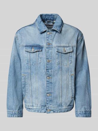 Review Regular Fit Jeansjacke aus reiner Baumwolle in Hellblau, Gr&ouml;&szlig;e S