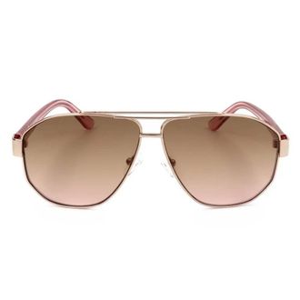 Guess Brown Gradient Pilot Ladies Sunglasses GF6145 28F 61
